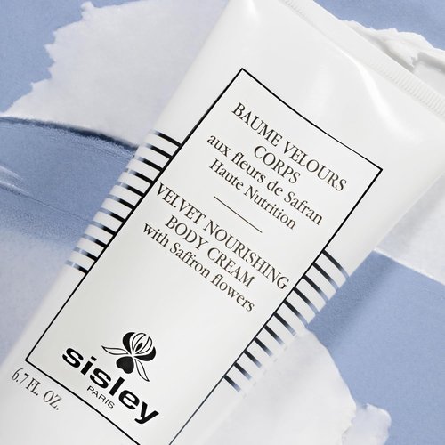 Sisley Paris Velvet Nourishing Body Cream - Non-Greasy Moisturizer for Very Dry Skin - 200 mL | Saffron & Honey Blossom Scent