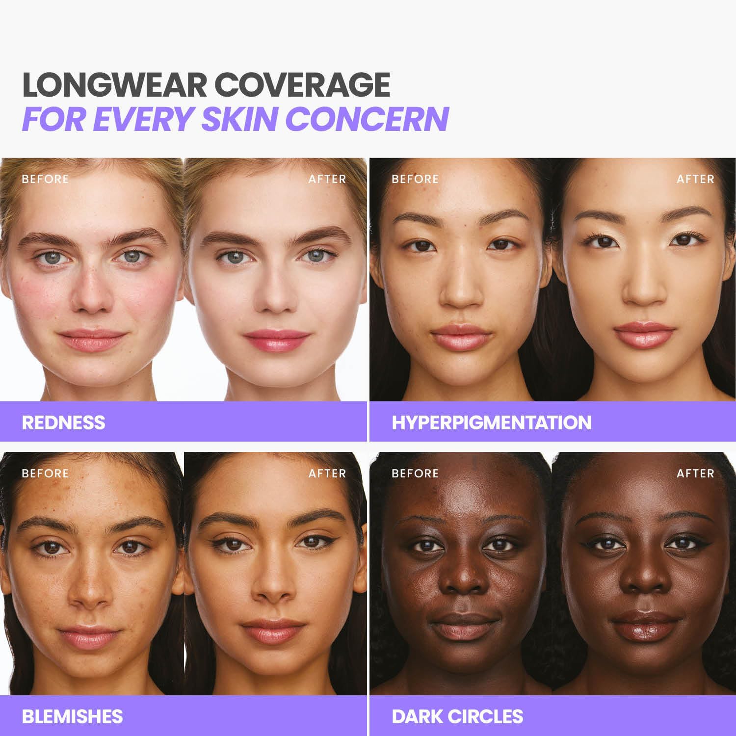 Wonderskin Hyper Bond All-Day Stay Serum Foundation - Waterproof & Transfer-Proof | 24HR Longwear with Niacinamide & Hyaluronic Acid - Lightweight Natural Finish (Afterglow)