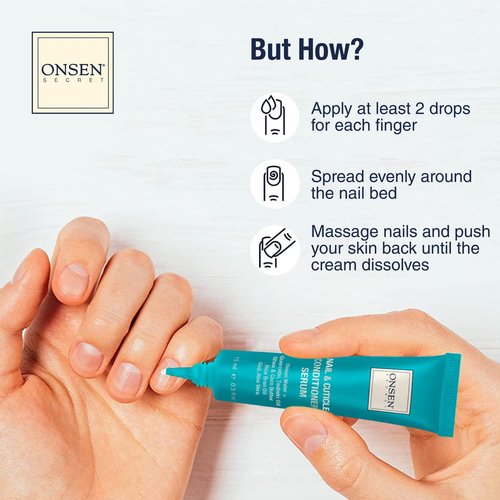 Onsen Secret Nail Reboot Duo - Natural Nail Treatment & Cuticle Repair - 15ml Cream & 10ml Oil