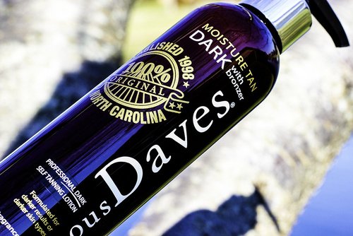 Dave's Dark Self Tanner - Sunless Tanning Lotion with Bronzer for All Skin Types