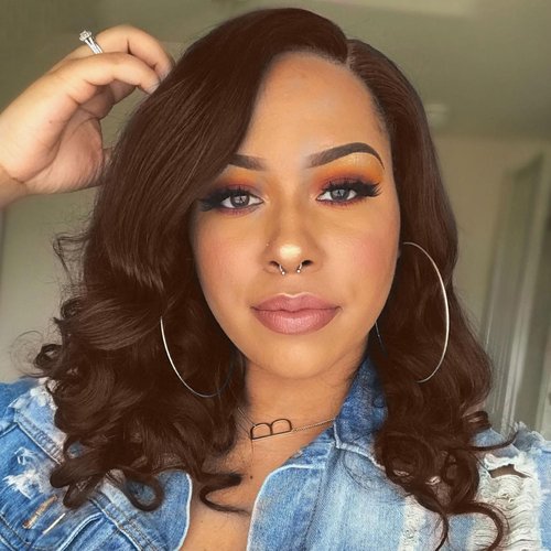 BOSTK 200 Density Chocolate Brown Human Hair Wig 13x6 Hd Lace Front Body Wave Wigs Human Hair Pre Plucked 4# Brown Wigs Human Hair 12 Inch for Women
