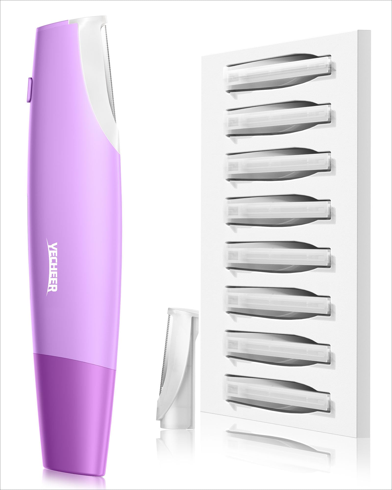 Yecheer Dermaplane Razor for Women face: Sonic Dermaplaning Tool for Smooth & Flawless Skin