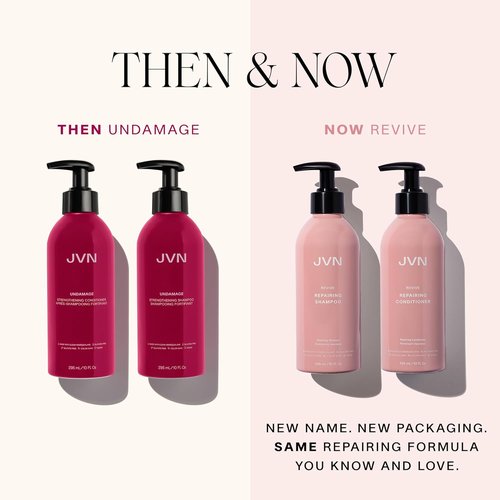 JVN Revive Repairing Conditioner - Restore Softness & Strength for Damaged Hair | 10 Fl Oz, Non-Toxic