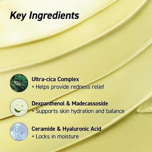 IVOSKIN Cica Redness Relief Treatment Cream, Soothing & Hydrating Green Correcting Moisturizer with Madecassoside, Helps Repair Skin Barrier for Sensitive Skin, Vegan, Korean Skincare (1.76oz / 50g)