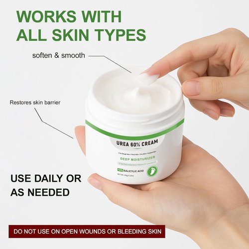 Regine Switzerland Urea Cream 60% - Maximum Strength Foot Lotion with Salicylic Acid & Tea Tree Oil | 5.29oz