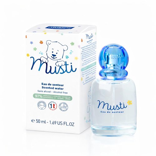 Mustela Musti - Baby Plant-Based Cologne Spray - Gentle Chamomile & Honey Fragrance - Alcohol-Free - 1.69 fl. oz.