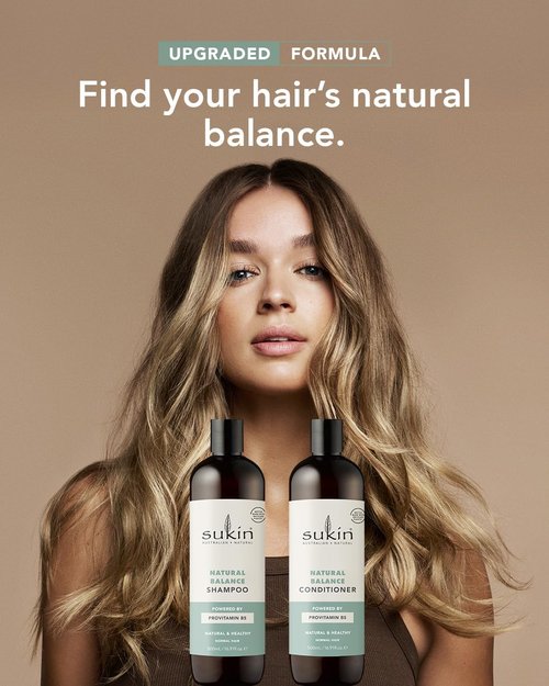 Sukin Haircare Natural Balance Conditioner - Nourishing Formula for Healthy Hair | 33.82 Ounce
