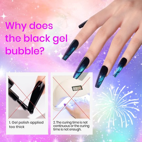 SUPWEE Cat Eye Gel Nail Polish with Magnet 9D Galaxy Cateye Manicure Soak Off UV DIY Salon Home Gift 12 Colors 7ml(0.24fl oz)