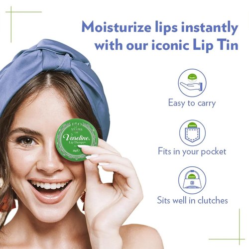 Vaseline Lip Therapy - Nourishing Lip Balm for Very Dry Lips | Aloe Infused | 20g