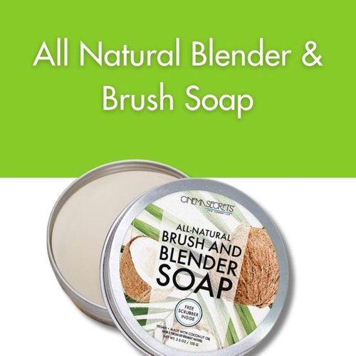 Cinema Secrets Vegan Makeup Brush Cleaner Soap - Deep Cleansing & Conditioning Formula with Coconut Oil - 3.5 oz