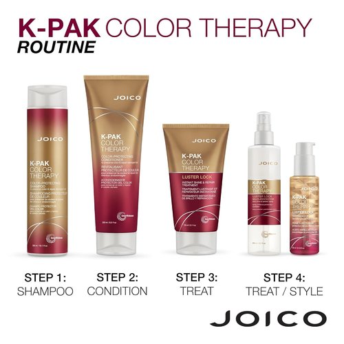 Joico K-PAK Color Therapy Luster Lock Glossing Oil - Protects Color & Adds Shine | Tames Frizz with Keratin & Argan Oil