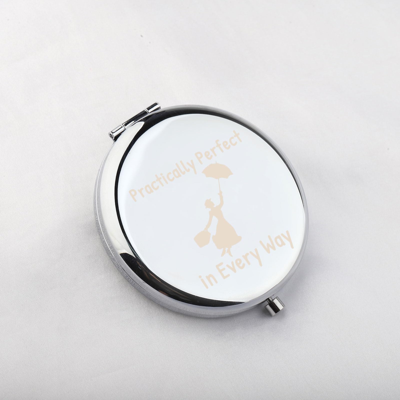 WUSUANED Movie Quote Makeup Mirror Practically Perfect in Every Way Mirror Fantasy Inspired Gifts for Movie Fans