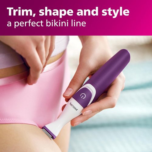 Philips Beauty Bikini Genie Cordless Trimmer - Effortless Bikini Line Hair Removal, BRT383/50