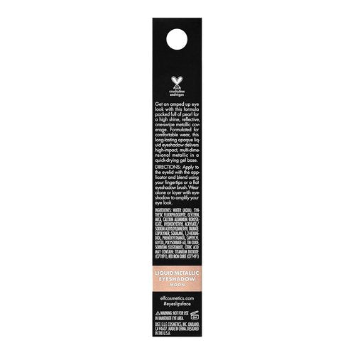 e.l.f. Liquid Metallic Eyeshadow - Gel Formula for Bold Eye Looks | Vegan & Cruelty-Free, Moon, 0.1 Fl Oz