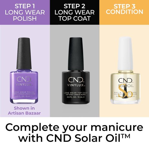 CND Vinylux Nail Polish - Longwear Purple Shade with Gel-like Shine | 0.5 Fl Oz Chip Resistant