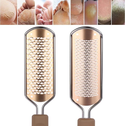 Regine Switzerland Foot File & Rasp Callus Remover - Stainless Steel Coarse & Fine Scraper for Smooth Feet