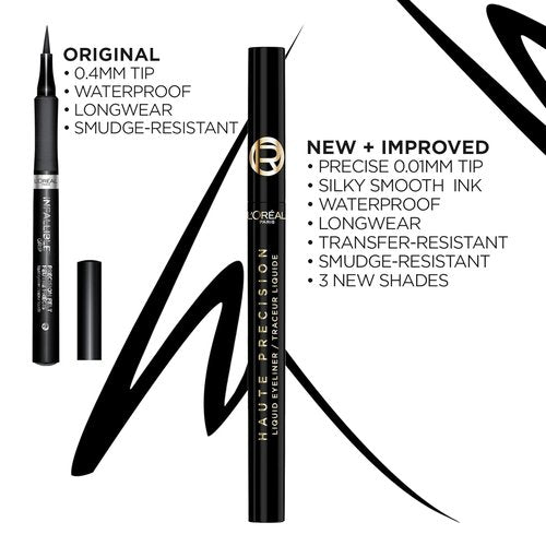 L'Oreal Paris Waterproof Liquid Eyeliner - Smudge-Proof Micro-Tip for 28HR Wear | 040 Green Velvet