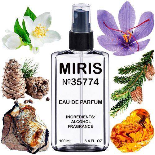 MIRIS No. 35774 Eau de Parfum - Inspired by Baccarat Rouge 540, Long-Lasting Unisex Spray 3.4 Fl Oz
