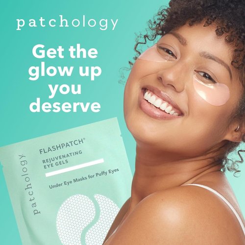 Patchology Under Eye Gel Patches - Soothing Natural Eye Masks for Dark Circles & Puffiness | 5 Pairs