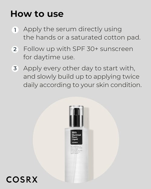 COSRX Niacinamide Exfoliant Toner - 2% Niacinamide & 4% BHA for Blackhead Removal | 3.38 fl. oz / 100ml