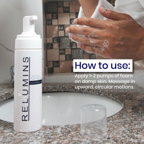 Relumins Advance Clarifying Foaming Cleanser - Gentle Facial Cleanser for Sensitive Skin | Non-Drying Formula – 200ml