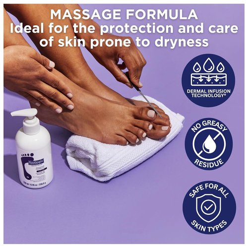 Footlogix Massage Formula Lotion - Deep Moisturizing Relief for Tired Feet | 8.45 oz