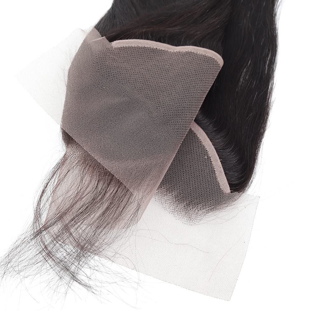 Winky cool lace Frontal Closure 13x4 Ear To Ear Transparent Lace Frontal 16 Inch 12A Brazilian Straight Frontal Human Hair Transparent Frontal Closure 150% Density Natural Hairline Pre Plucked with