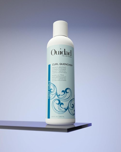 Ouidad Curl Quencher Bundle | Moisturizing Shampoo, Conditioner & Curl Cream - 8.5 fl oz Each, Vegan & Color-Safe