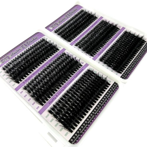 HBZGTLAD 30D/40D/50D/60D/80D Mink Eyelashes 280 Bundles Natural Eyelash extension 3D Russia Volume Individual Eyelash Cluster Makeup Tools Lashes (6gejiemaoshu)