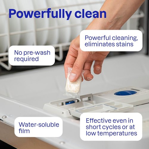 ATTITUDE Dishwasher Pods - Plant-Based Vegan Detergent Tablets | Phosphate-Free, Unscented, 26 Count