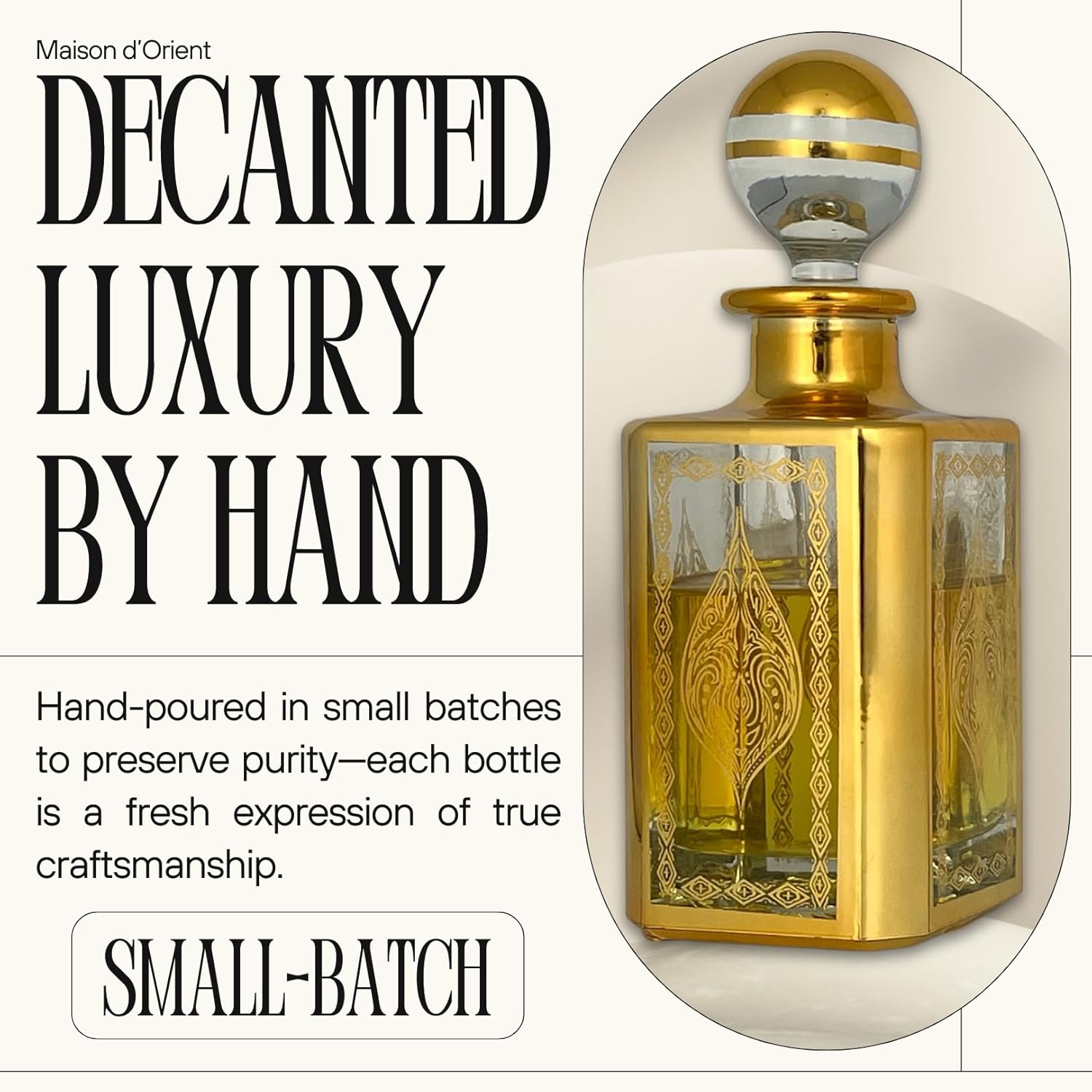 Spice and Bloom Perfume Oil - Long-Lasting Oriental Cinnamon Jasmine & Oud Blend | 12 mL Alcohol-Free