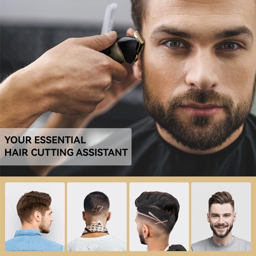 NAYOUN T-Blade Trimmer for Men Professional Hair Clippers Barber Beard Trimme Hair Trimmer with LCD Display T Liners Cordless Zero Gapped Shavers Edgers Clipper for Hair Cutting