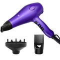 1875W Professional Hair Dryer, Lightweight & Quiet Ionic Blow Dryer, Tourmaline Ceramic Technology for Fast Drying with 2 Speeds & 3 Heat Settings, Damage-Free Shiny Hair, Cool Shot Button, Purple