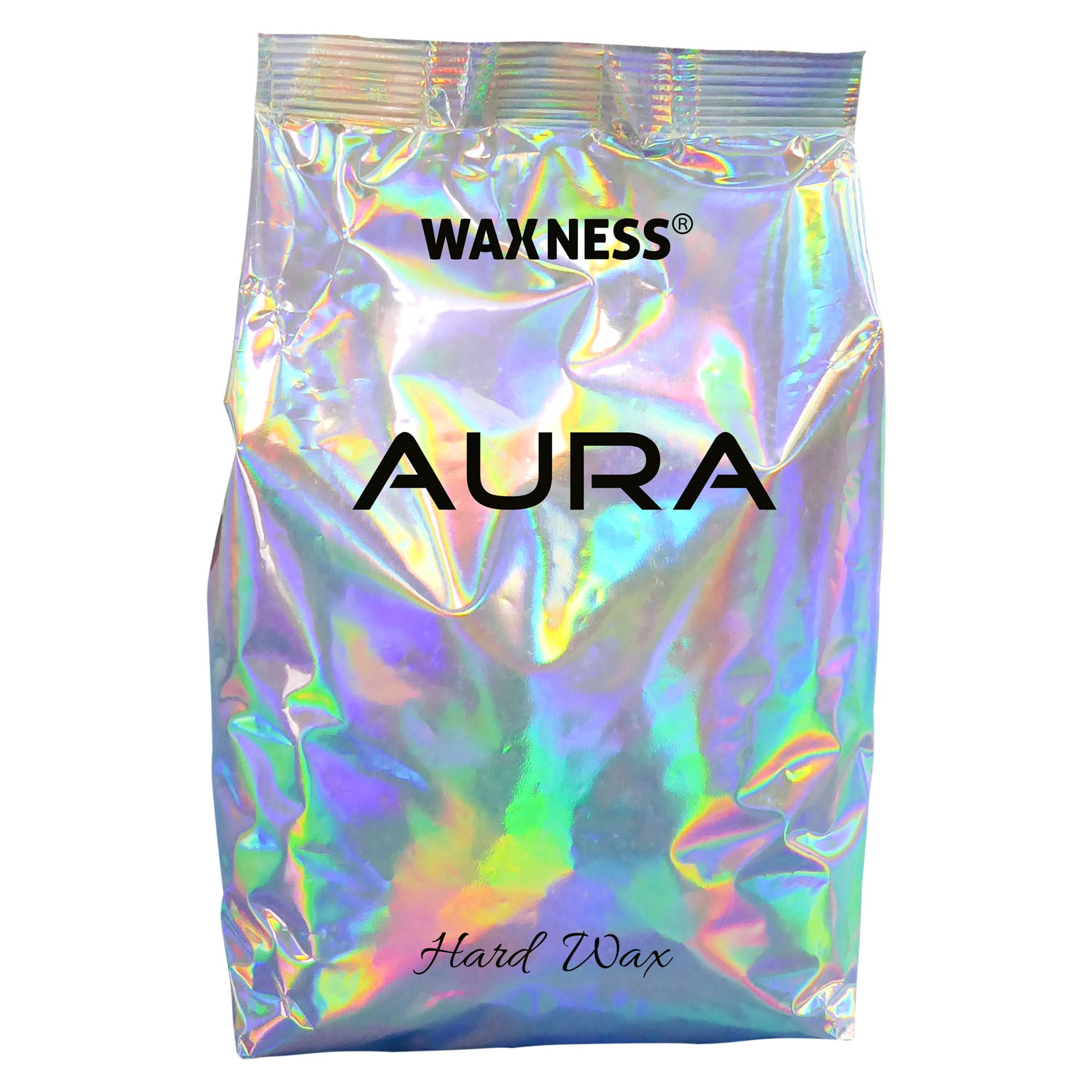 Waxness Aura Hard Wax Beads 2.2 lb (1 kg) – Rosin-Free Synthetic Stripless Wax with Demi-Creamy Texture for All Skin and Hair Types, Professional Use – Made in Italy