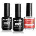JODSONE Gel Nail Remover Quick Gel Nail Polish Remover and Base Coat Top Coat Simple Set is Suitable for Beginners to Try