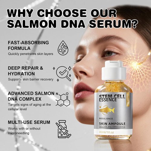 Regine Switzerland Salmon DNA Serum - Anti-Aging Hydration Booster for Face & Body | Skin Repair & Brightening