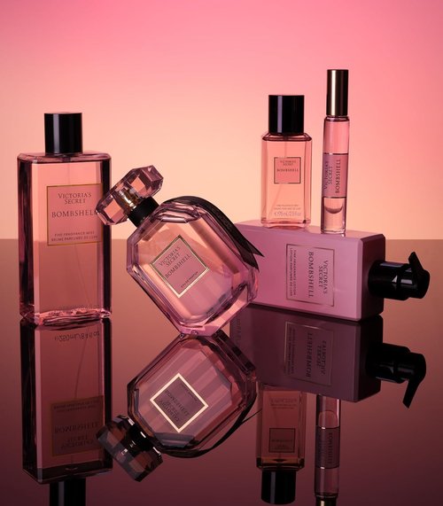 Victoria's Secret Bombshell Mini Fragrance Mist - Travel Size Body Spray with Purple Passion Fruit & Peony (2.5 oz)