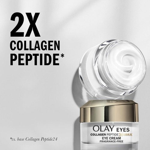 Olay Eyes Collagen Peptide 24 MAX Eye Cream - Fragrance-Free, 0.5 oz for Youthful Skin