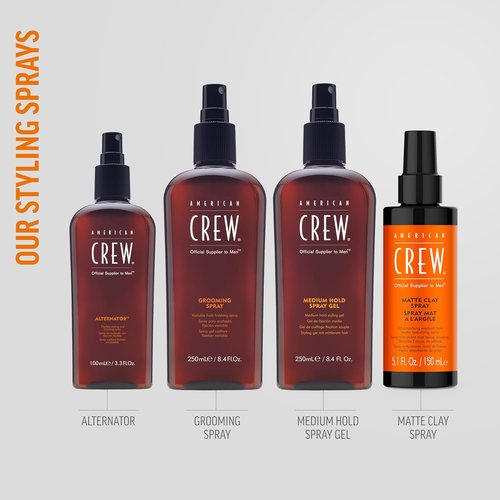 American Crew Men's Hair Spray - Medium Hold Formula | 8.45 Fl Oz for All-Day Style