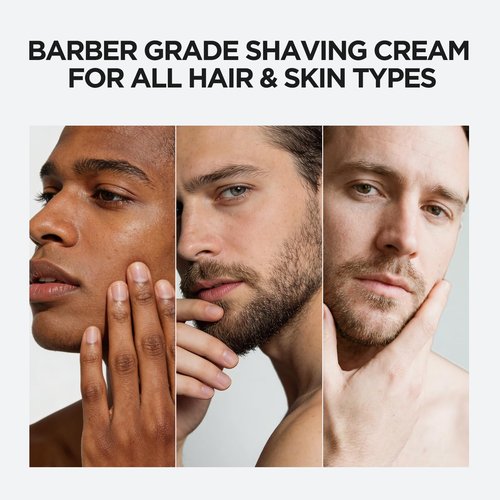 Hawkins & Brimble - Shaving Cream for Men, 100g - Luxurious Shaving Cream for Sensitive Skin and Nourishing - Smooth Finish Shave for Men without Animal Testing - Signature Elemi & Ginseng Fragrance
