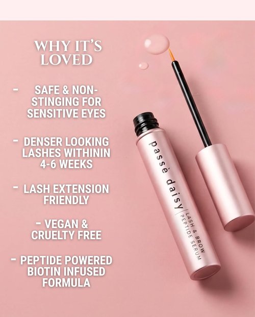 Skiennix Eyelash Growth Serum - Promotes Fuller, Longer Lashes | Multi-Peptide Formula with Biotin & Vitamins