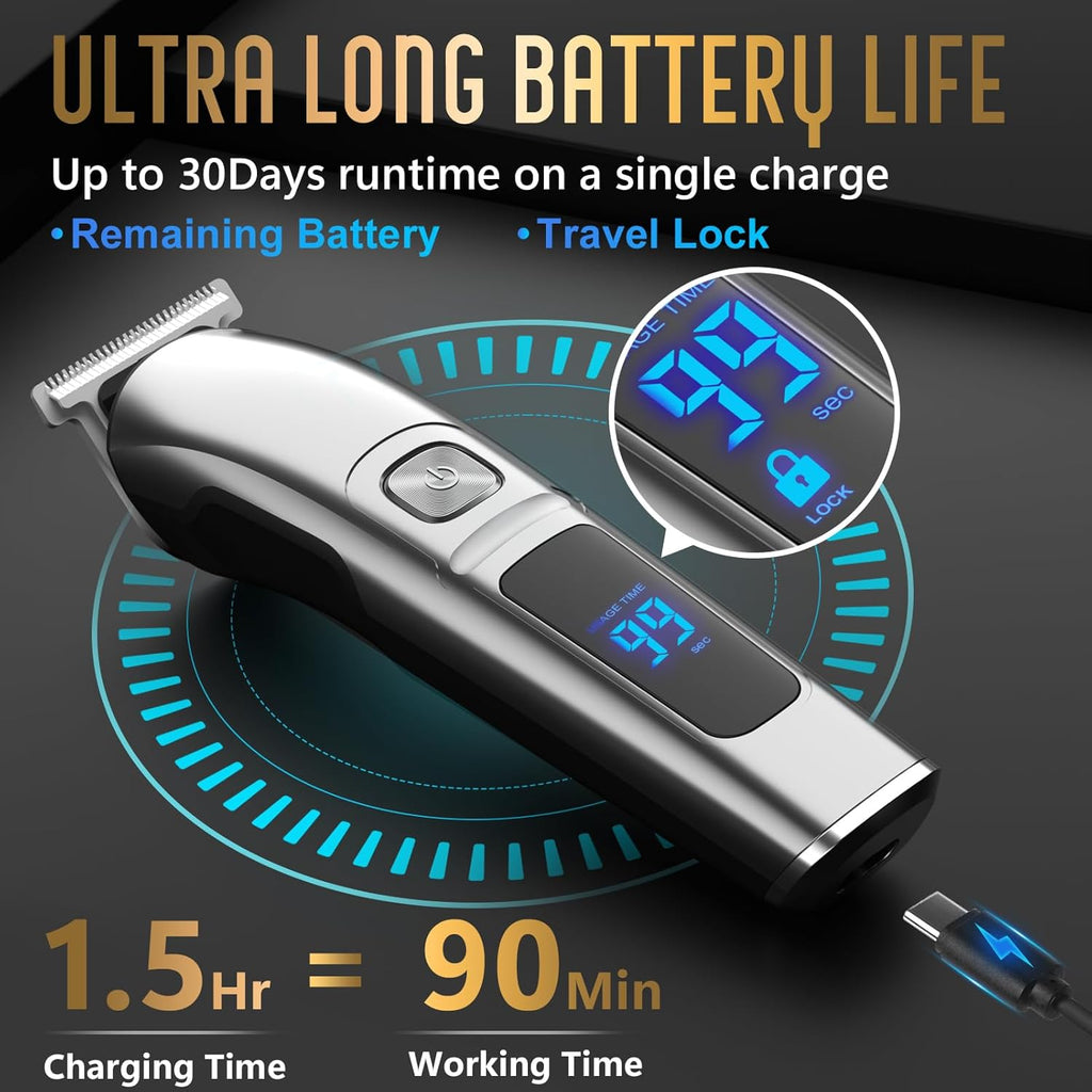 Ufree Beard Trimmer - Waterproof Electric Razor for Face, Body & Mustache | Cordless Grooming Kit