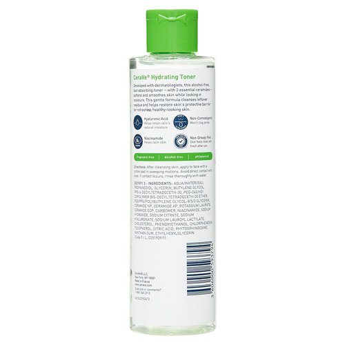 CeraVe Hydrating Toner - Alcohol-Free Formula with Hyaluronic Acid & Niacinamide | 6.8 Fl Oz for Sensitive Skin