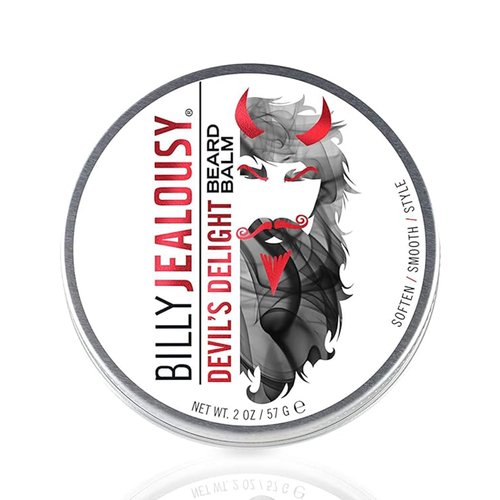 Billy Jealousy Moisturizing Strengthening & Softening Everyday Scented Beard Balm, Devil's Delight, 2 oz.