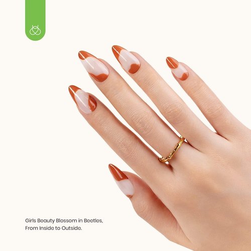 Beetles 3Pcs 15ml Builder Nail Gel with No Wipe Top Coat Gel Nail Polish and Base Coat Set for Nails Shine Finish and Long Lasting Nail Protection UV/LED Lamp Needed Gifts for Women