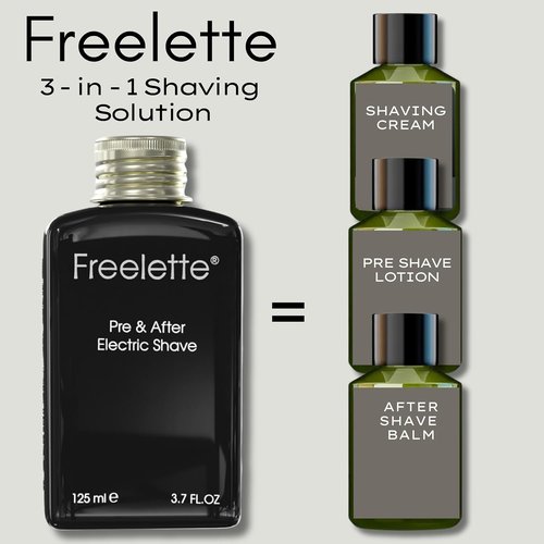 Freelette After Shave Lotion - Cooling Balm for Smooth, Irritation-Free Shaving | Mint/Bergamot, 3.76 FL.OZ