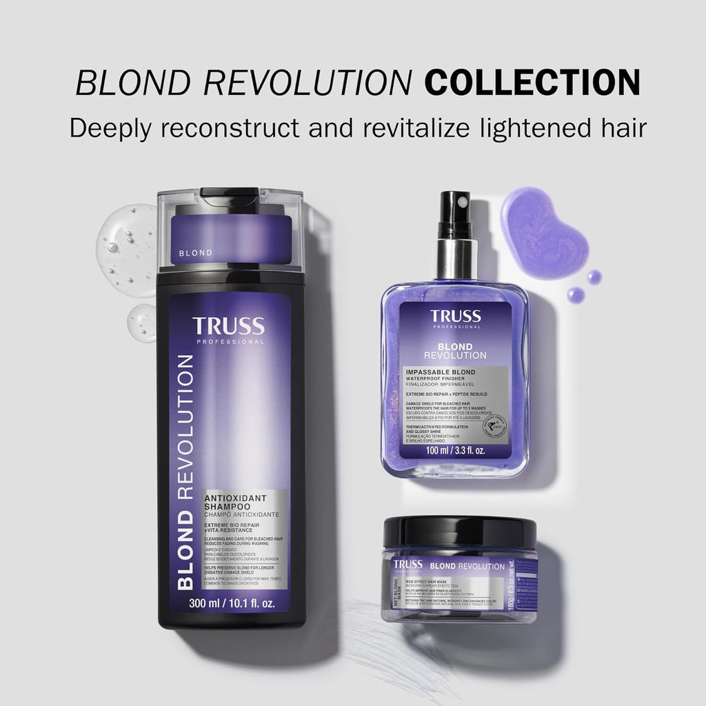 Truss Blond Revolution Hair Mask - Color-Enhancing Formula for Vibrant, Healthy Hair | 6.3 oz