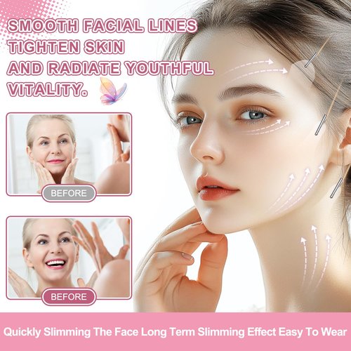 Bvcotor 180PCS Face Lift tape Invisible, Face Lift Tape with 8 bands, Neck Tape Lifting Invisible，V-Shaped Instant Face Tapes for Lifting Sagging Skin Eyes Double Chin Wrinkles Waterproof