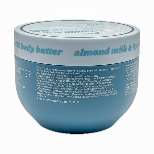Ciroa Ultra-Hydrating Body Butter - Shea Butter, Glycerin & Almond Milk | 15.8 oz