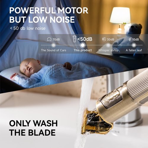 NAYOUN T-Blade Trimmer for Men Professional Hair Clippers Barber Beard Trimme Hair Trimmer with LCD Display T Liners Cordless Zero Gapped Shavers Edgers Clipper for Hair Cutting